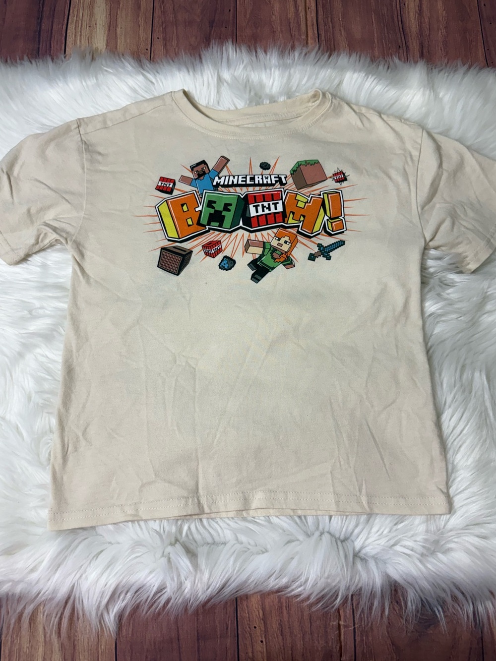 Minecraft Graphic Short Sleeve Shirt - Boys Size 8